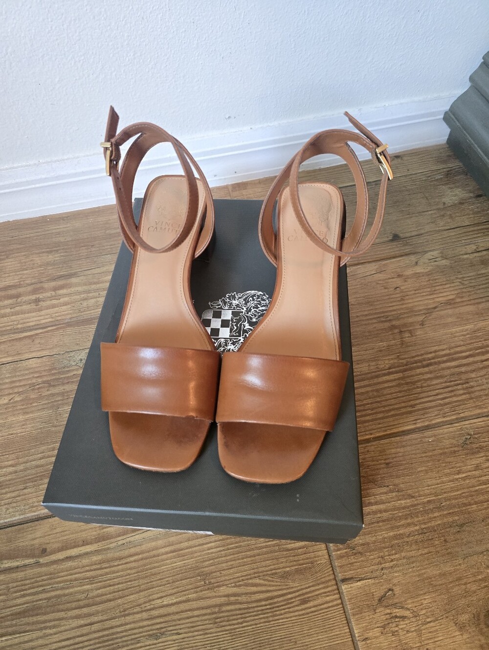 Vince Camuto Carliss Block Heeled Sandals - Picture 2 of 5